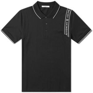 GIVENCHY Side Logo Stripe Polo Shirt